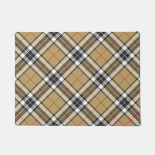 Paillasson Thomson Camel Tartan Plaid Motif de la mode famili