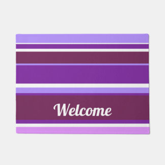 Paillasson Tons de rayures violettes