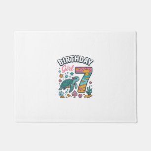 Paillasson Tortue de mer fille d'anniversaire 7e anniversaire
