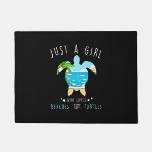 Paillasson Tortue Juste Une Fille Qui Aime Les Plages Et Les 