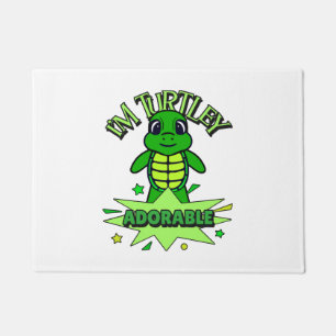 Paillasson Tortue Mignonne Citation Drôle Totalement Adorable