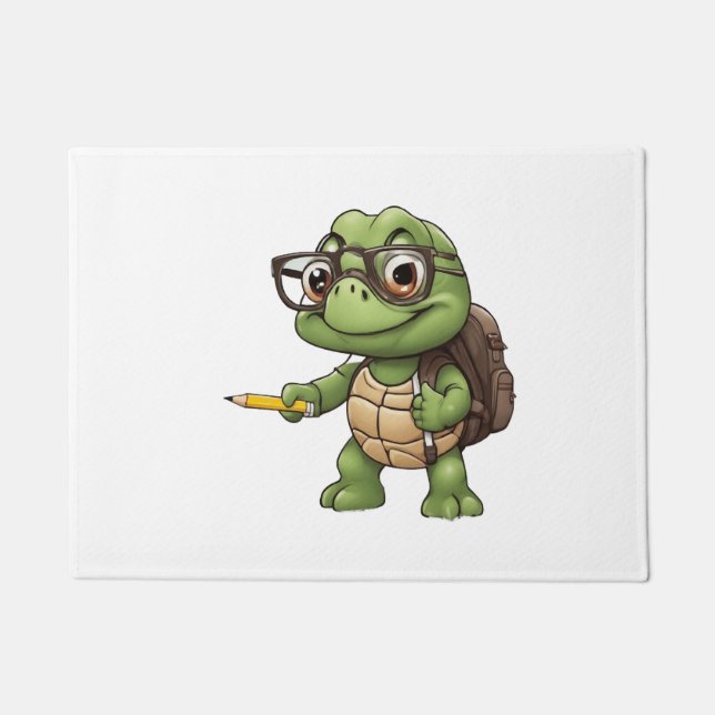 Paillasson Tortue retour à l'école (Devant)
