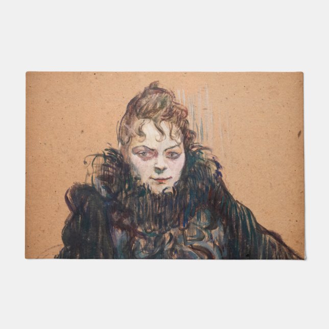 Paillasson Toulouse-Lautrec - Femme avec un Boa Noir (Devant)