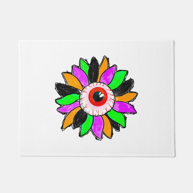 Paillasson Tournesol d'Halloween (Devant)