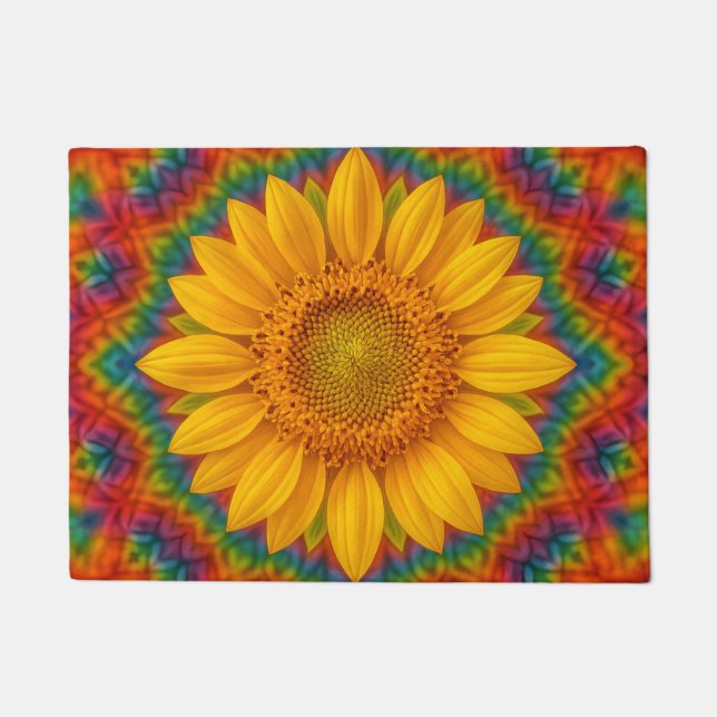 Paillasson Tournesol Kaléidoscope  (Devant)