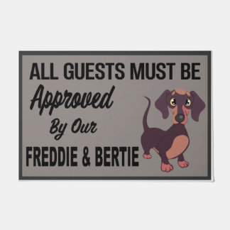 Paillasson Tous les invités doivent être approuvés par Chien,