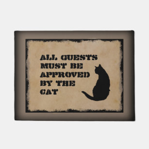 Paillassons Humour Chat En Zazzle Fr