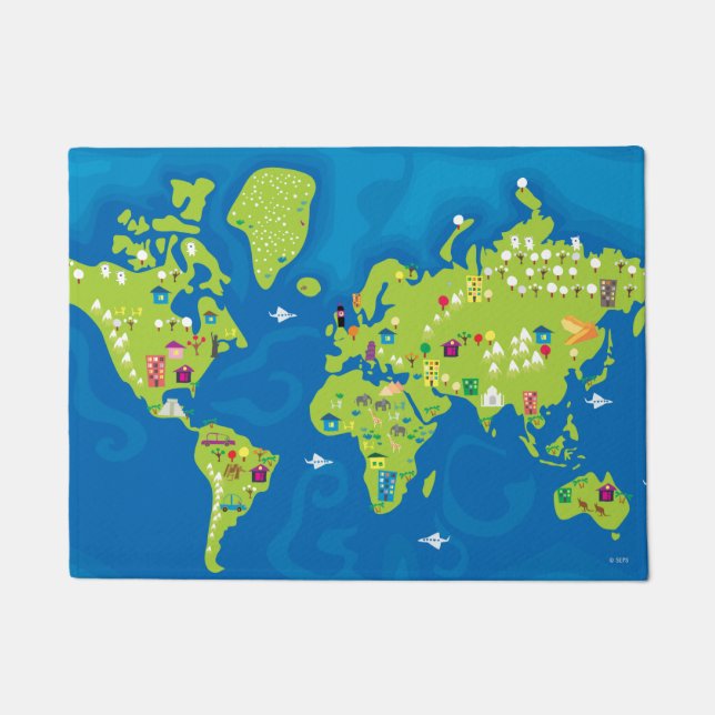 Paillasson Tout autour du monde (Devant)