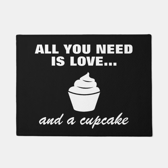 Paillasson TOUT que VOUS AVEZ BESOIN EST AMOUR ET une natte (Devant)