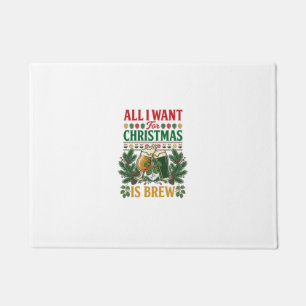 Paillasson Tout Verre à bière de Noël Brew Pins Hops