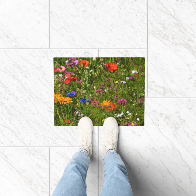 Paillasson toutes sortes de belles fleurs (Intérieur)