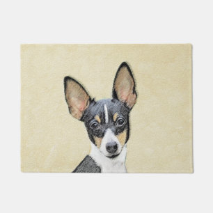 Paillasson Toy Fox Terrier Peinture - Cute Original Chien Art
