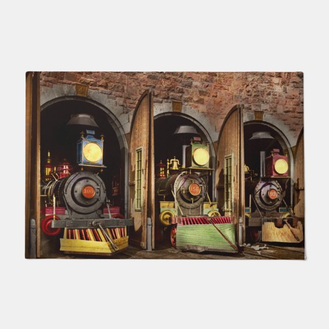 Paillasson Train - Technologie de capture de vaches 1869 (Devant)