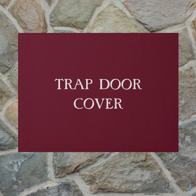 Paillasson "TRAP PORTE COVER" drôle introverti (A funny touch for your doorstep!)