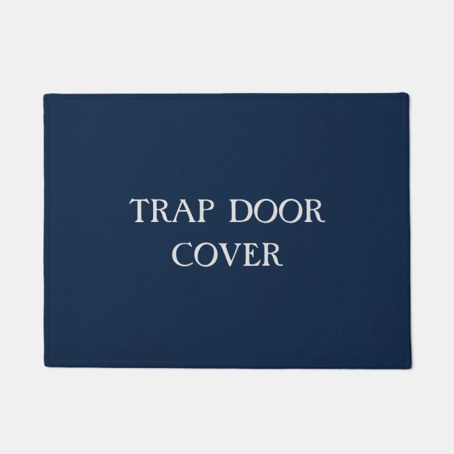 Paillasson "TRAP PORTE COVER" drôle Introvertir Antisocial (Devant)