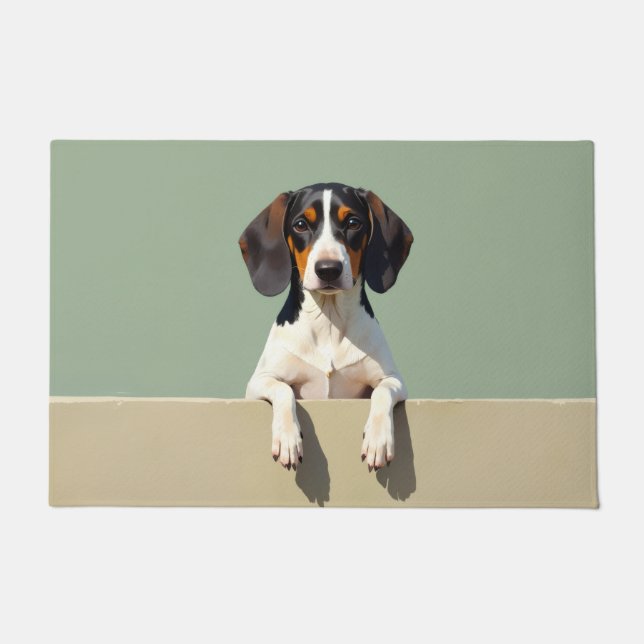 Paillasson Treeing Walker Coonhound Doormat Art (Devant)