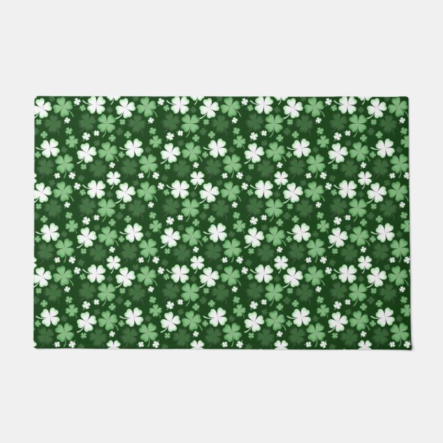 Paillasson Trèfle vert, jour de la Saint-Patrick (Devant)