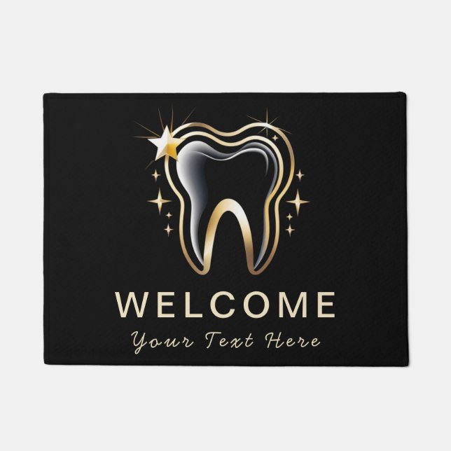 Paillasson Trendy Dentist Professional Dental Black Gold (Devant)