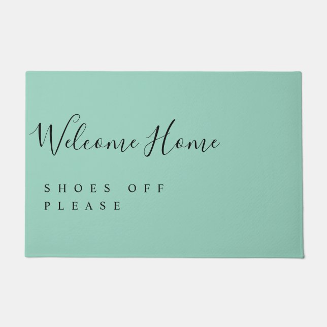 Paillasson Trendy Modern Minimal Welcome Shoes Off  (Devant)