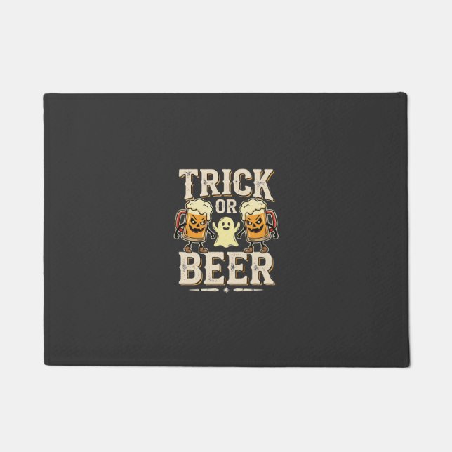 Paillasson Trick or Beer Halloween Beer Design_1 (Devant)