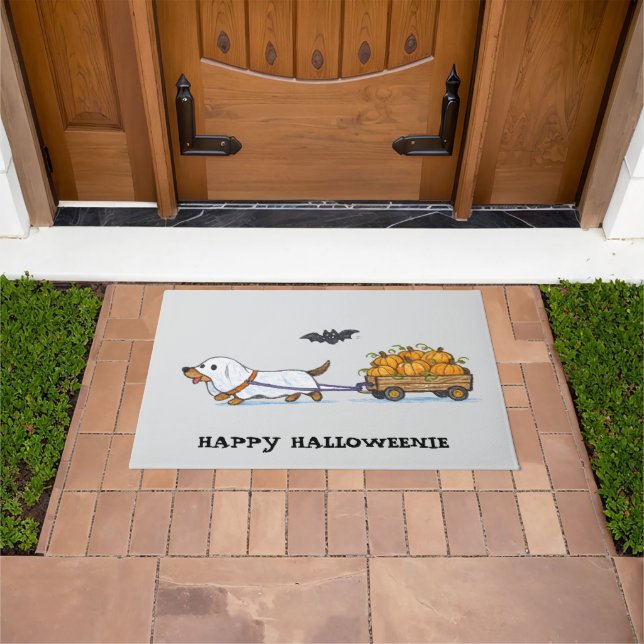 PAILLASSON TRICK OR TREAT DACHSHUND  (De plein air)