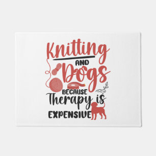 Paillasson Tricot Et  De Chien De Knitter tricot