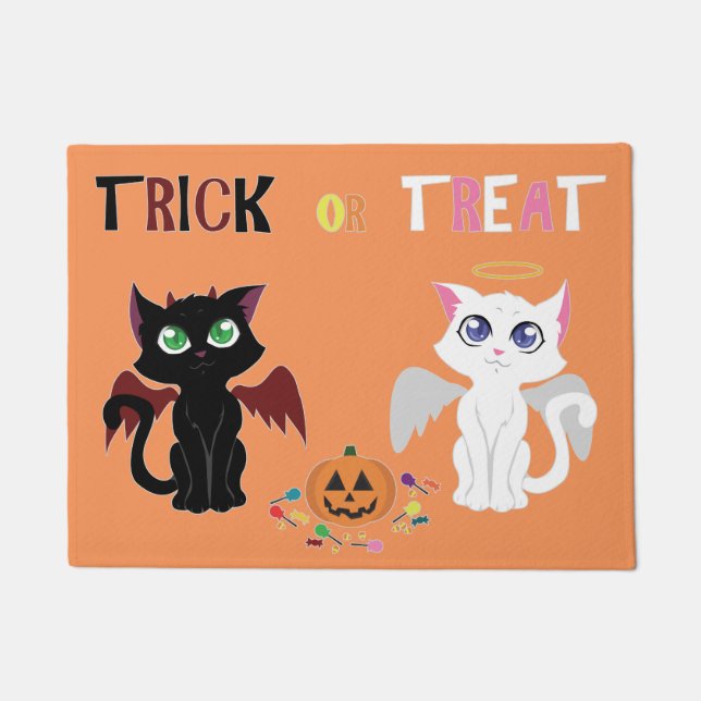 Paillasson Tricoter ou traiter les chatons (Devant)