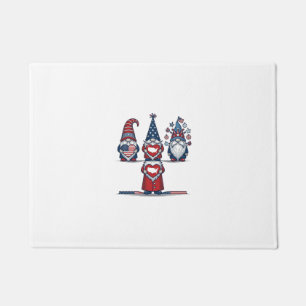 Paillasson Trio de gnomes patriotiques dessin vectoriel vinta