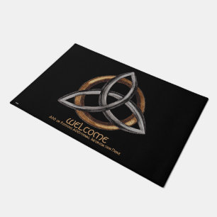 Paillasson Triquetra (brun/argent)