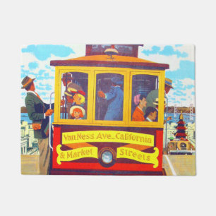 Paillasson Trolley Car San Francisco California Golden Gate