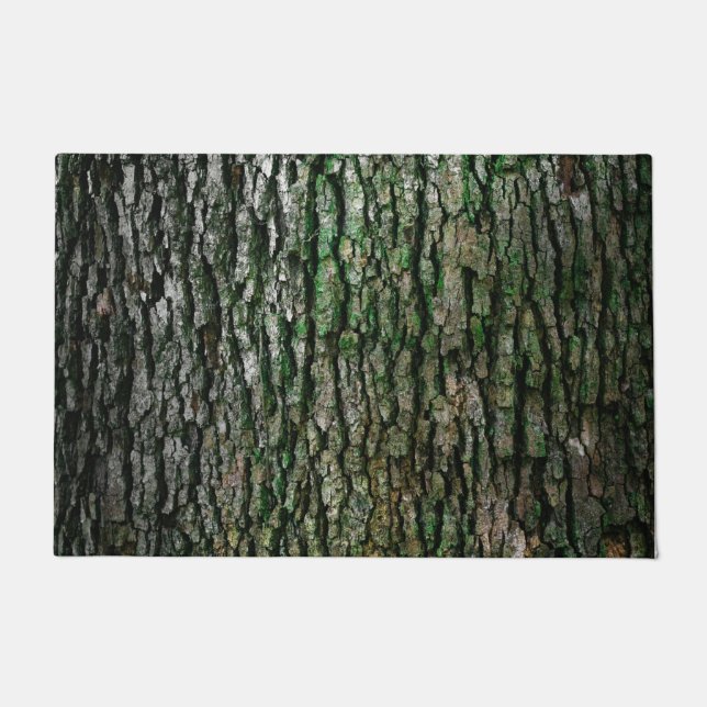 Paillasson Tronc d'arbre (écorce en bois) (Devant)