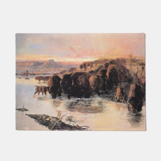 Paillasson Troupeau de buffles américains (Devant)