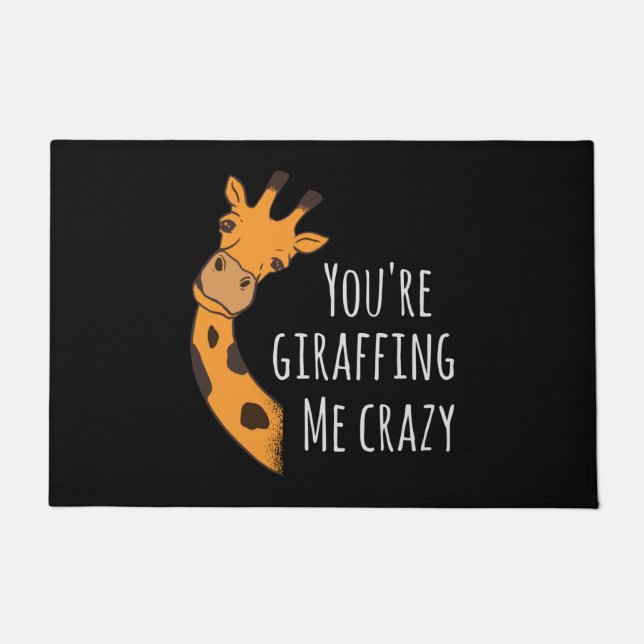 Paillasson Tu me girafes fou (Devant)