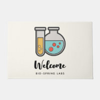 Tube d'essai de chimie et bécher
