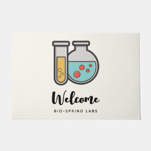 Paillasson Tube d'essai de chimie et bécher