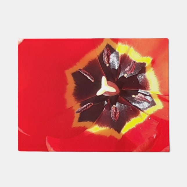 Paillasson Tulipe rouge écarlate (Devant)
