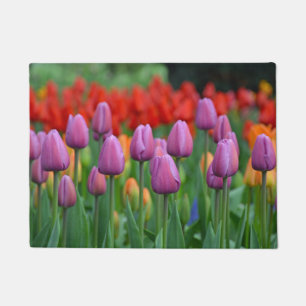 Paillasson Tulipes à ressort pourpre