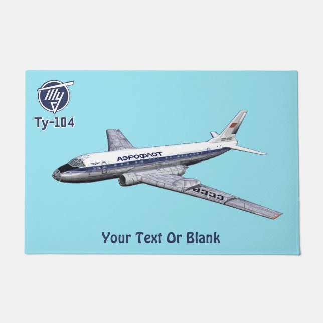 Paillasson Tupolev (Т у п л о в) Tu-104 Airliner (Devant)