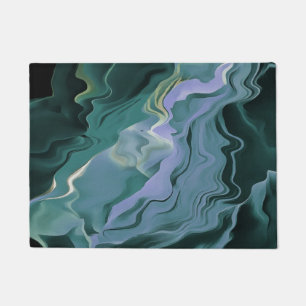 Paillasson Turbulence bleue Acrylique pour l'art Abstrait