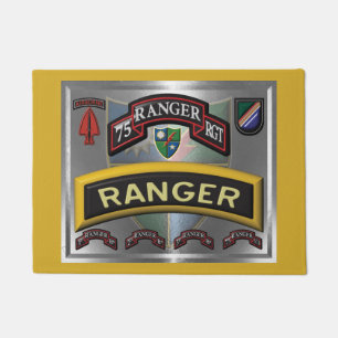Paillasson Type d'acier encadré 75e régiment de rangers
