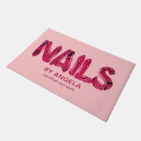 Typographie acrylique rouge Technologie des ongles