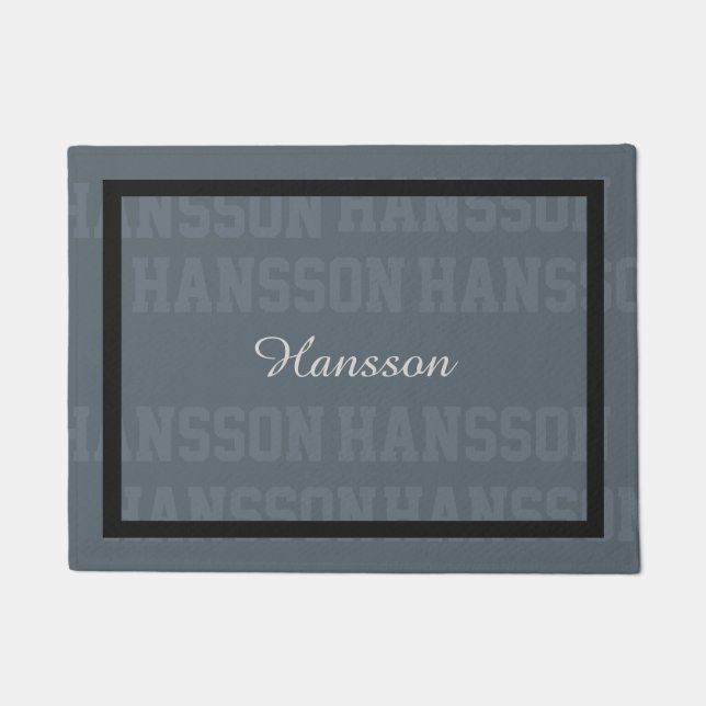 Paillasson Typographie Lastname Collage (Devant)