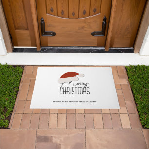 Paillasson Typographie simple Joyeux Noël Accueil