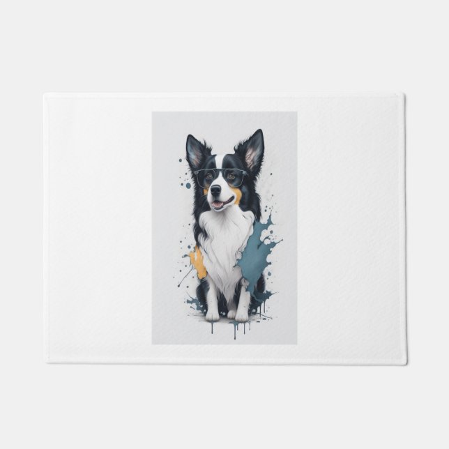 Paillasson Un chien mignon Bordure Collie [RB#10011] (Devant)
