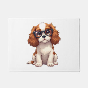 Paillasson Un chien mignon King Charles Spaniel COPIER