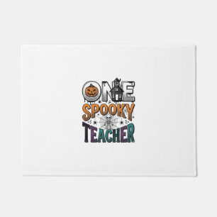 Paillasson Un design vectoriel Halloween d'un professeur effr