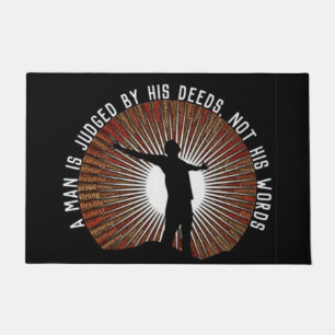 Paillasson Un Homme Est Jugé Par Ses Actes Door Mat
