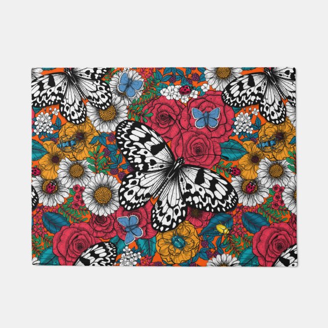 Paillasson Un jardin coloré (Devant)