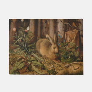Paillasson Un lièvre dans la forêt par Hans Hoffmann