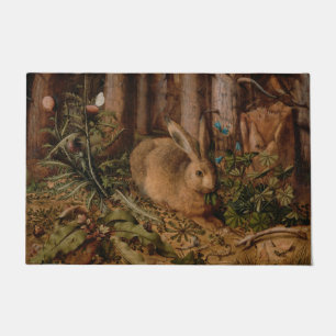Paillasson Un lièvre dans la forêt (par Hans Hoffmann)